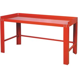 Work Bench, Steel, 1560 x 700 x 865mm, Red
