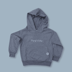 Printed Hooded Sweatshirt Grey