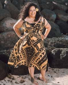 Malia Pasifique: Annie Shoulder Tie Dress