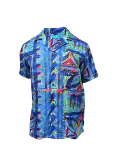 Koko Pacific Mens Shirt Kahua - Tropical Splash