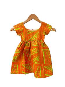 New Arrivals 5: Eveni Kids Girls Midi Dress Escape Orange