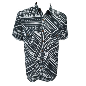 Eveni Pacific Mens Safari Shirt - Diamond Grey