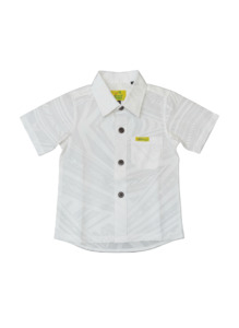 Eveni Pacific Boys Classic Elei Shirt - Sun Purple/White