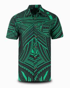 Eveni Pacific Men's Classic Elei Shirt - Umber Black