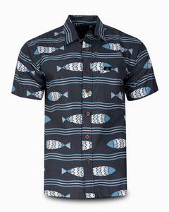 Eveni Pacific Men's Classic Elei Shirt - Platinum Guppy