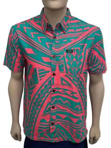 Eveni Pacific Men's Classic Elei Shirt - Forbes Teal