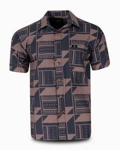Eveni Pacific Men's Classic Elei Shirt - Beaker Brown