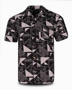 Eveni Pacific Men's Classic Elei Shirt - Beret Black