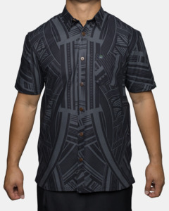 Eveni Pacific Men's Classic Elei Shirt - Chino Black