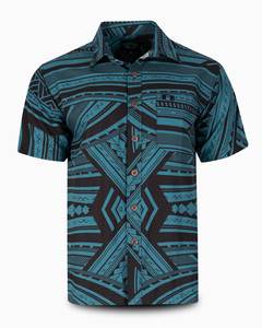 Eveni Pacific Men's Classic Elei Shirt - Fun Green