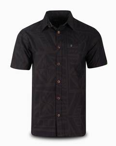 Eveni Pacific Men's Classic Elei Shirt - Iron Black