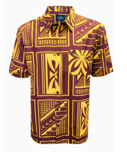 Yellow: Eveni Pacific Men's Classic Elei Shirt - Cheer Yellow