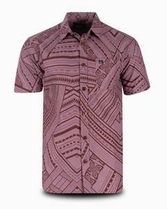 Eveni Pacific Men's Classic Elei Shirt - Hazelnut