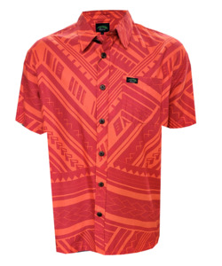 Eveni Pacific Men's Classic Elei Shirt - Red Fou