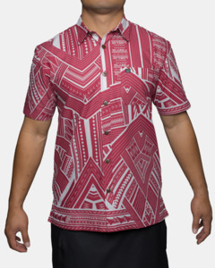 Eveni Pacific Men's Classic Elei Shirt - Risky Red