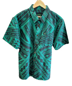 Eveni Pacific Men's Classic Elei Shirt - Reservoir Green
