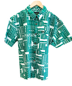 Eveni Pacific Men's Classic Elei Shirt - Anofale Green