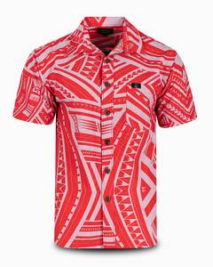 Eveni Pacific Men's Classic Elei Shirt - Disco Pink