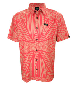 Eveni Pacific Men's Classic Elei Shirt - Mount Pink