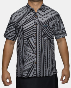 Brown: Eveni Pacific Men's Classic Elei Shirt - Nutmeg Brown