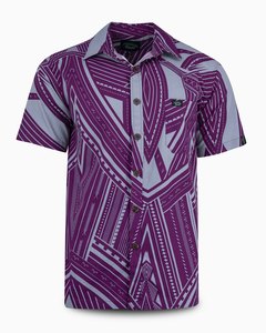 Matching Naomi Dress Shirt: Eveni Pacific Men's Classic Shirt - Mulberry