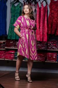 Matching Naomi Dress Shirt: Eveni Pacific Ladies Naomi Dress - Viva Magenta