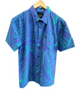 Eveni Pacific Men's Classic Elei Shirt - Prussian Blue