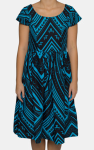 Eveni Pacific Ladies Midi Dress - Goalie Blue