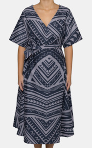 Eveni Pacific Ladies Lily Wrap Dress - Grand Slam Grey