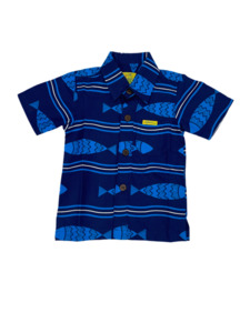 Eveni Pacific Boys Classic Elei Shirt - Marine Betta