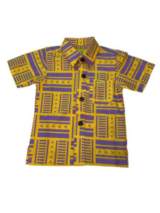 Eveni Pacific Boys Classic Elei Shirt - Harmony Citrus