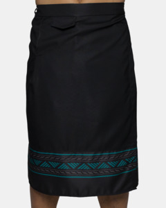 Eveni Pacific Mens Bottom Border le Faitaga 22 - Black