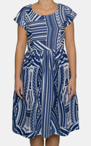 Eveni Pacific Ladies Midi Dress - Navy Cart