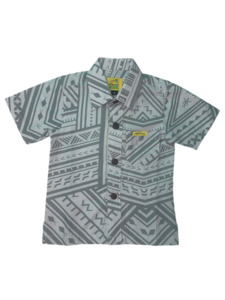 Eveni Pacific Boys Classic Elei Shirt - Cactus Brown