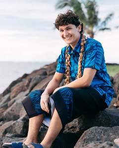 Eveni Pacific Mens Bottom Border le Faitaga 23 - Black