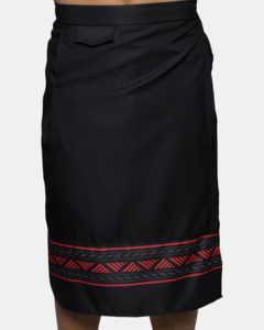 Eveni Pacific Mens Bottom Border le Faitaga 21 - Black