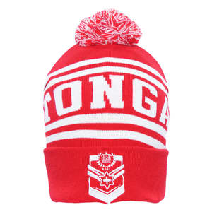 Sp Fan Gear Beanie: 2025 Tonga Rugby League Adult Beanie Red