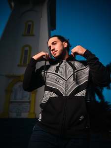 Slw2025: MKS Samoa Hoodie -Lt Grey/Black