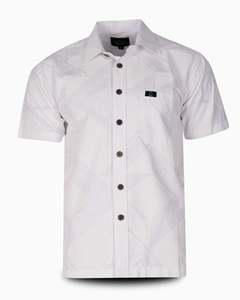 Eveni Pacific Men's Classic Elei Shirt - Lotus White