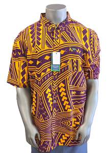 Eveni Pacific Men's Classic Elei Shirt - Trail Blaze Purple