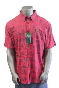 Eveni Pacific Men's Classic Elei Shirt - Artisan Red