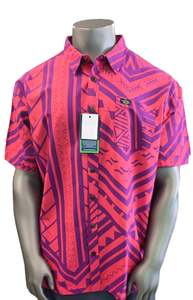 Eveni Pacific Men's Classic Elei Shirt - Socialite Peach