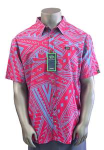 Eveni Pacific Men's Classic Elei Shirt - Loimata Azure