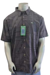 Eveni Pacific Men's Classic Elei Shirt - Earthy Brown