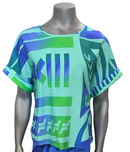 Koko Pacific Ladies Top - Mint Blooms