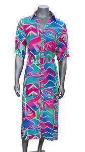 Koko Pacific Long Dress - Auraset Pink