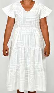 Eveni Pacific Ladies Leilani Dress - Moonlit White