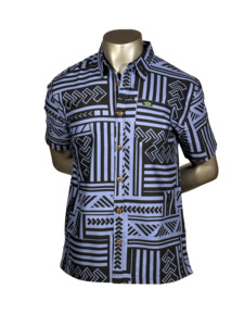 Eveni Pacific Men's Classic Elei Shirt - Night Sky