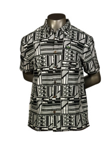 Eveni Pacific Men's Classic Elei Shirt - Black Clouds