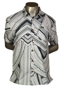 Eveni Pacific Men's Classic Elei Shirt - Grey Clouds